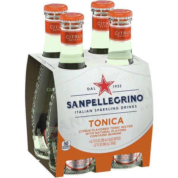 San Pellegrino Tonica Citrus Flavoured Tonic Water 200mL x 4 pack