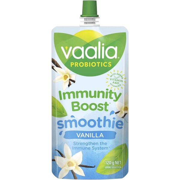 Vaalia Kids Immunity Boost Vanilla Smoothie Pouch 120g