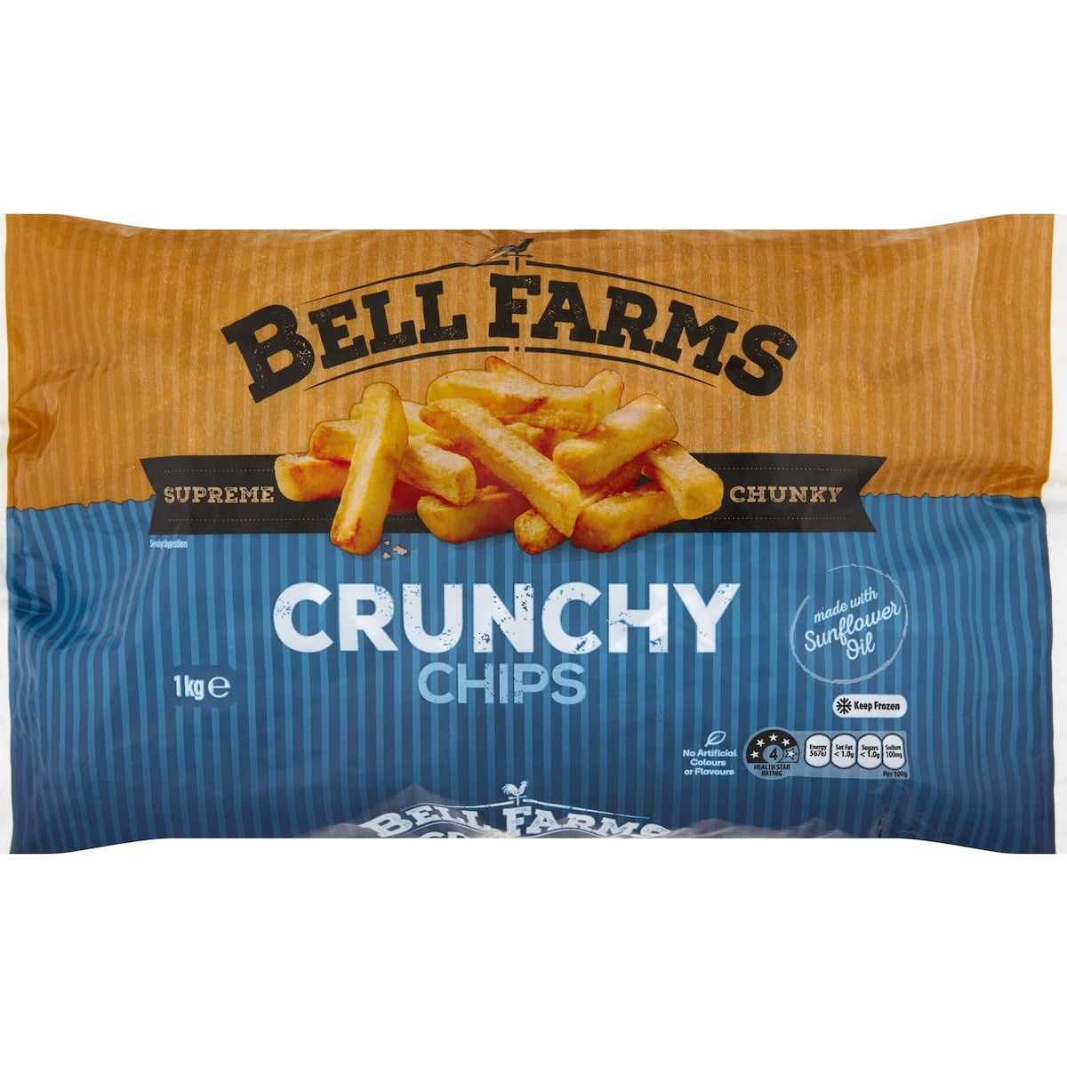 Bell Farms Crunchy Chips Frozen 1kg bunch