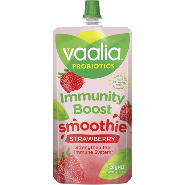 Vaalia Kids Immunity Boost Strawberry Smoothie Pouch 120g