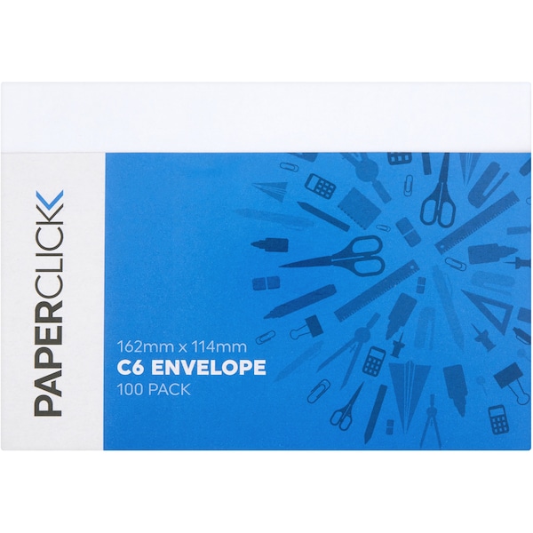 Paperclick Essentials Envelopes C6 100 pack