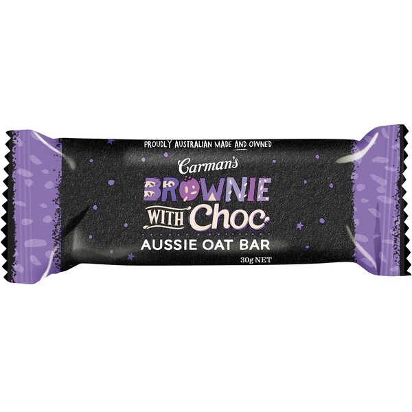 Carman's Brownie With Choc Aussie Oat Bar 30g
