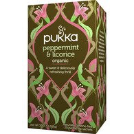 Pukka Peppermint & Licorice Organic Herbal Tea Sachets