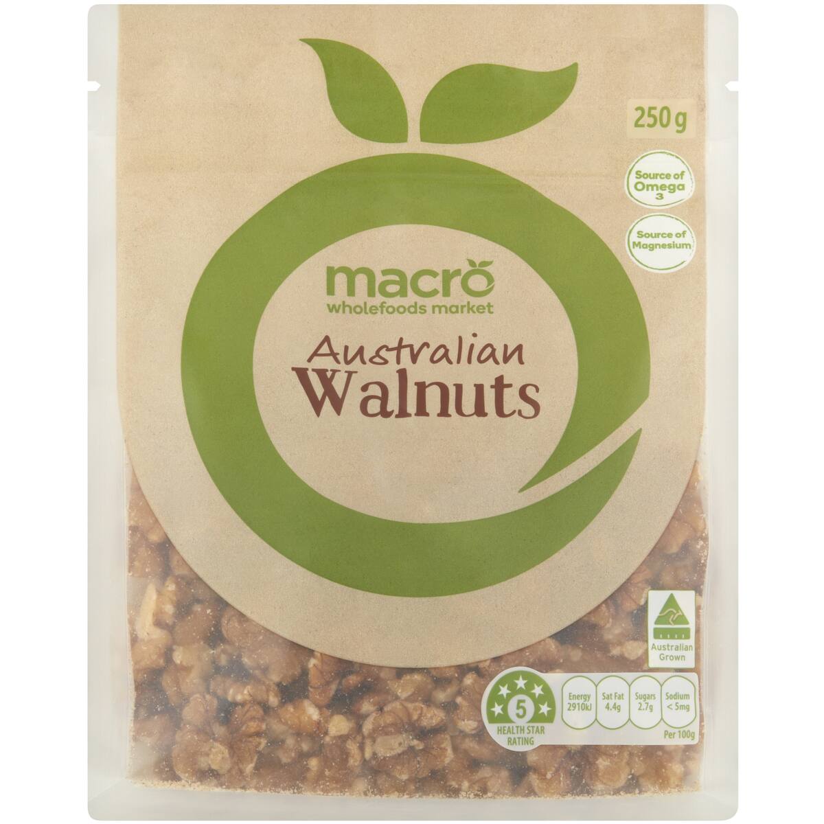 Macro Australian Walnuts 250g bunch