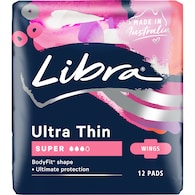 Libra Ultra Thins Pads Wings Super