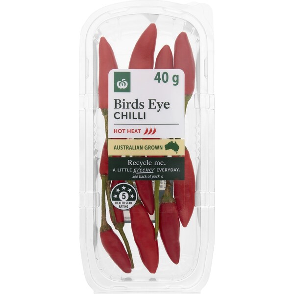 Woolworths Birdseye Chilli Hot 40g