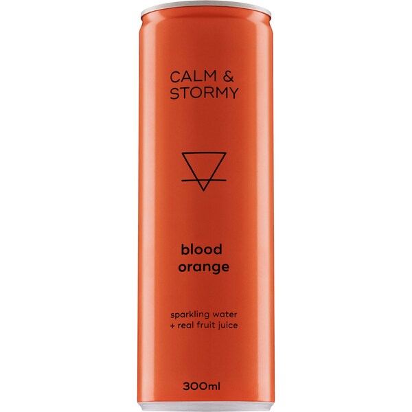 Calm & Stormy Blood Orange Sparkling Water & Real Juice 300mL