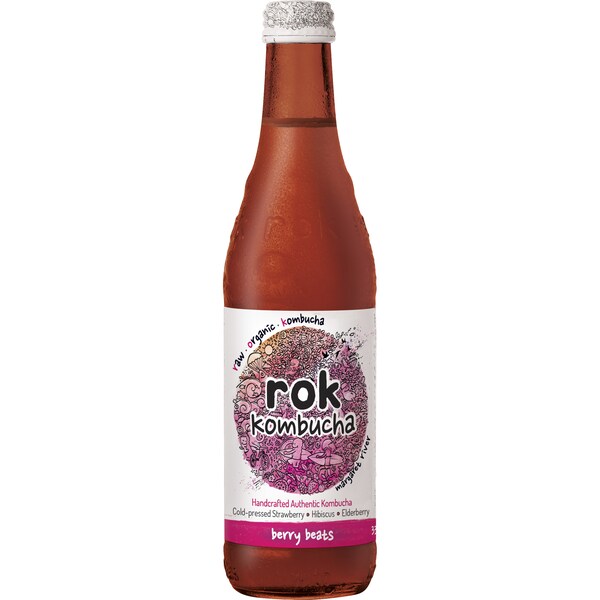 Rok Kombucha Berry Beats Bottle 330mL