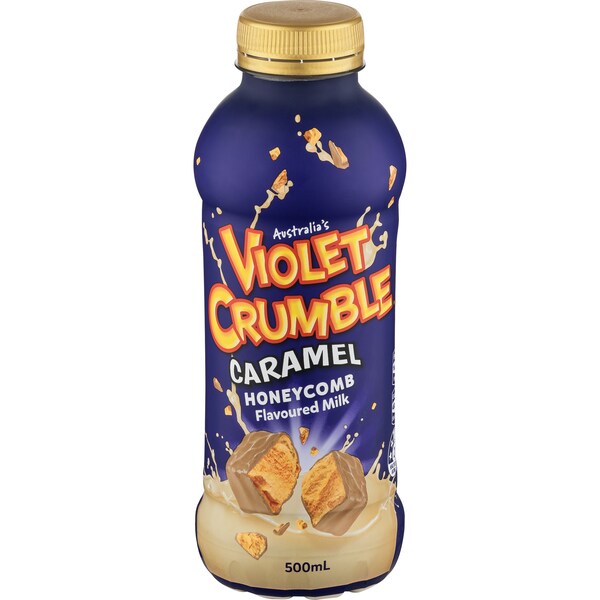 Violet Crumble Caramel Honeycomb Flavoured Milk 500ml