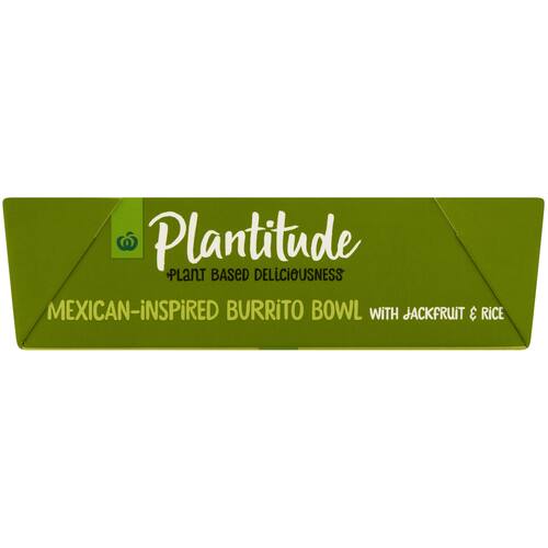 Woolworths Plantitude Mexican Burrito Bowl With Jackfruit and Rice 350g