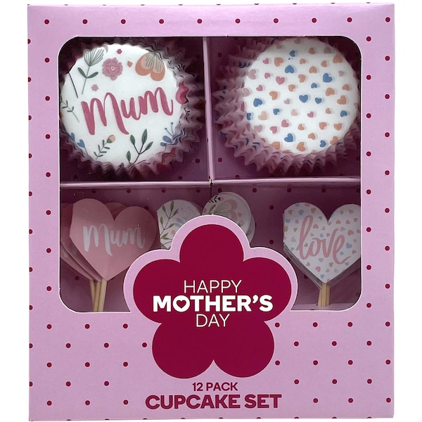 Mother's Day Cupcake Set 12 Pack