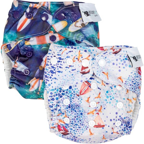 Designer Bums Reusable Swim Nappy Summer 2 pack