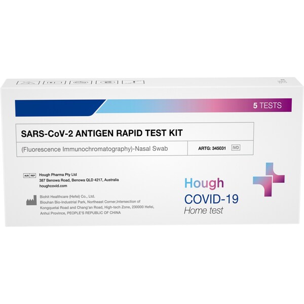 Hough Pharma Sars Covid Antigen Rapid Test 5 pack