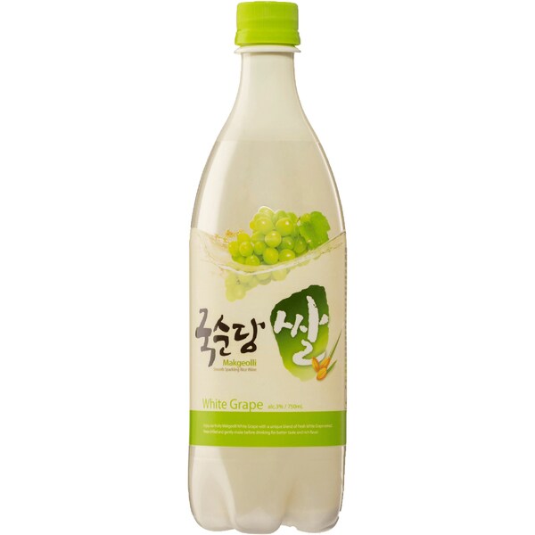 Kooksoondang Grape Makgeolli 3 Percent Bottles 750mL