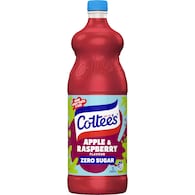 Cottee's Zero Sugar Apple & Raspberry Cordial Sugar Free