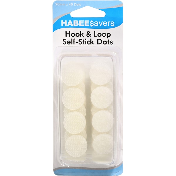 Habee$avers Hook & Loop Dots 40 Pack