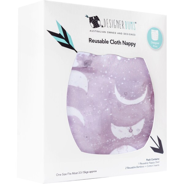 Designer Bums Reusable Cloth Nappy Bold Assorted each