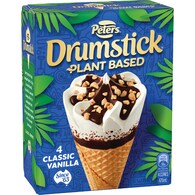 Peters Drumstick Plant Based Classic Vanilla Cones