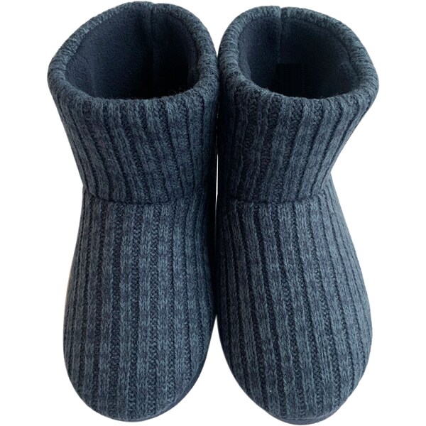 For Him Men's Slipper Boots Navy Marle Size 7/8 Each
