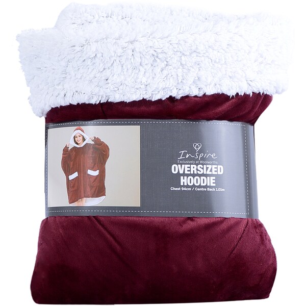 Inspire Oversized Hoodie Red Each