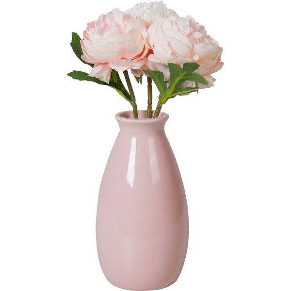 Inspire Vase With Artificial Flowers Each