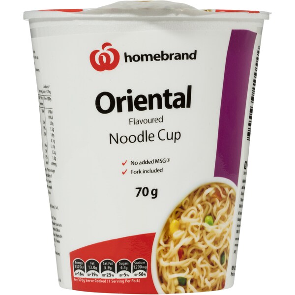 Homebrand Oriental Noodle Cup 70g