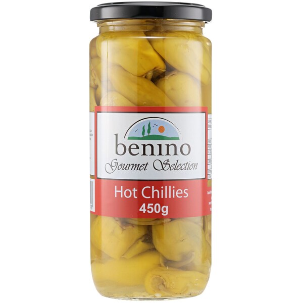 Benino Hot Chillies 450g