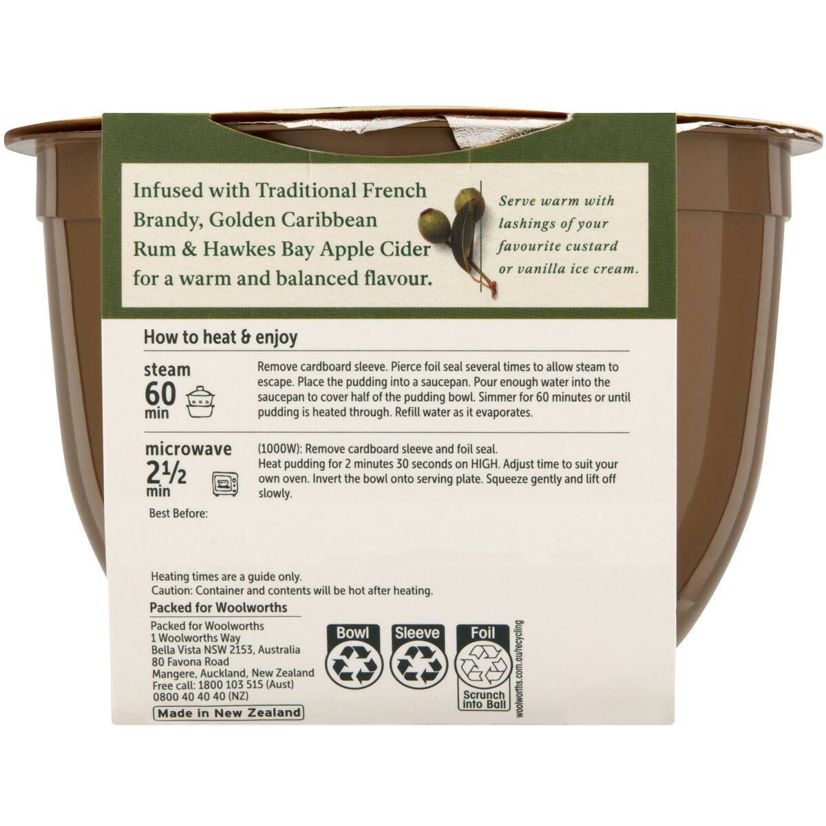 Woolworths Classic Matured Christmas Pudding 700g bunch