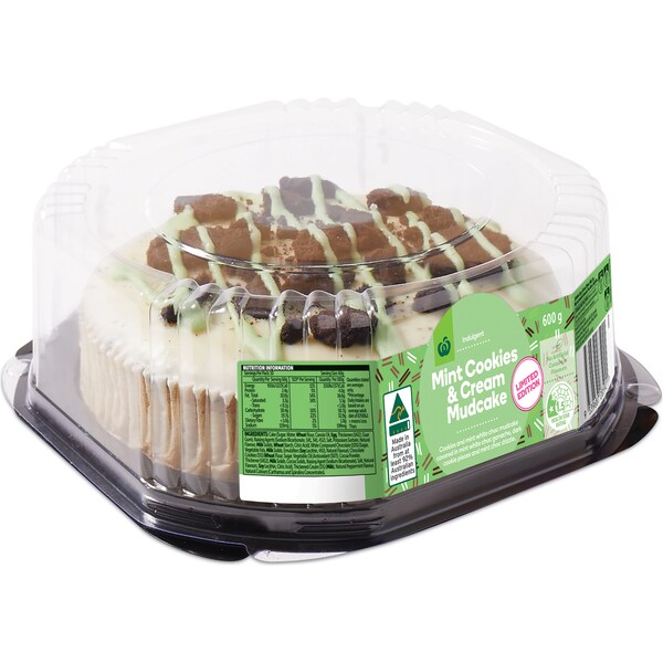 Woolworths Mint Cookies & Cream Mudcake Each