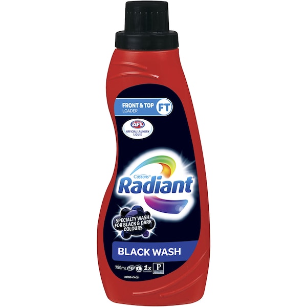 Radiant Top & Front Loader Black Wash 750ml