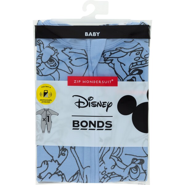 Bonds Zippy Wondersuit Bambi Blue Size 0 Each