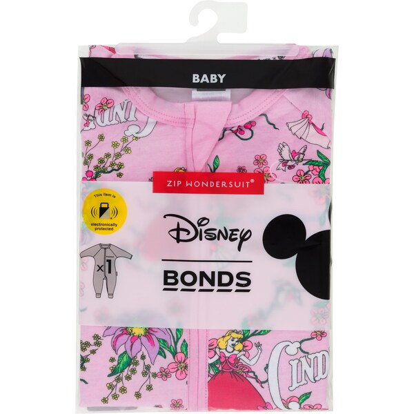 Bonds Zippy Wondersuit Cinderella Pink Size 1 Each