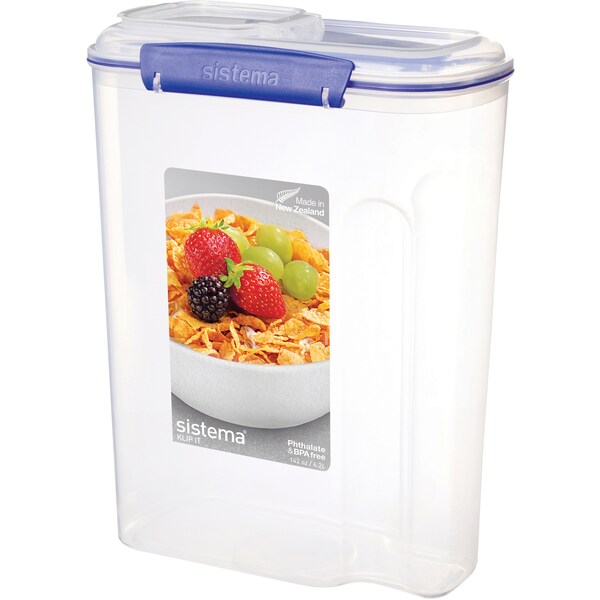Sistema Klip It Plasticware Cereal Large 4.2l