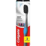 Colgate Toothbrush 360 Charcoal Floss Tip Bristles Soft