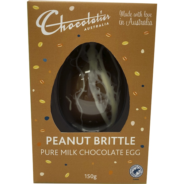 Chocolatier Peanut Brittle Milk Chocolate Easter Egg 150g