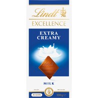 Lindt Excellence Extra Creamy Milk Chocolate Block