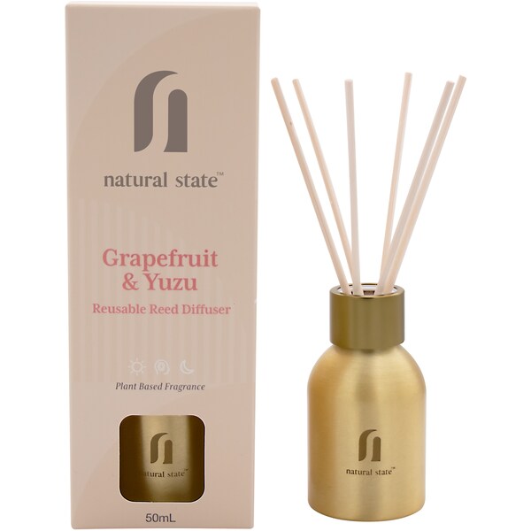 Natural State Reusable Reed Diffuser Grapefruit & Yuzu 50ml