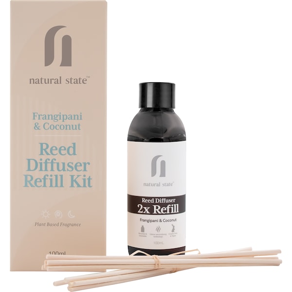 Natural State Reed Diffuser Refill Frangipani & Coconut 100ml