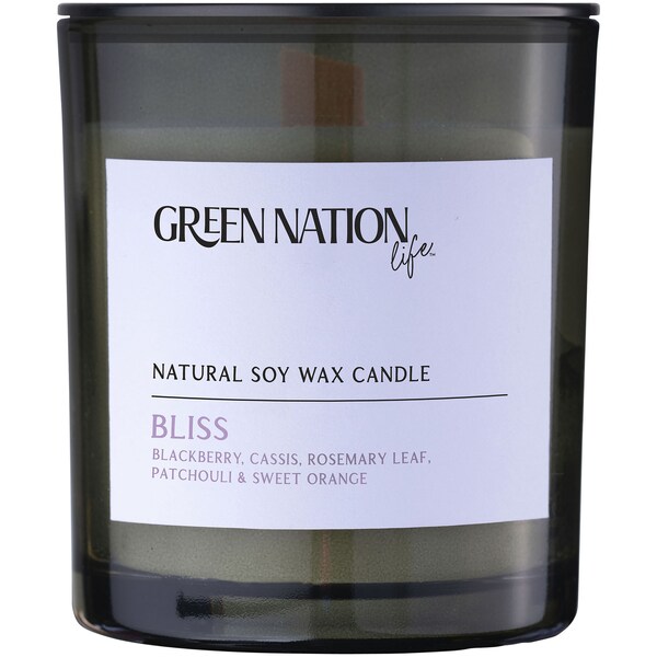 Green Nation Life Bliss Natural Soy Wax Candle 300g