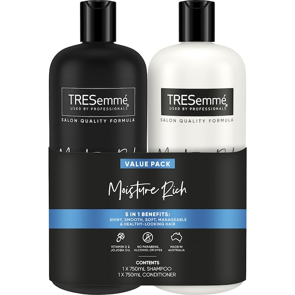 TRESemme Moisture Rich Shampoo & Conditioner Value Pack 2 Pack