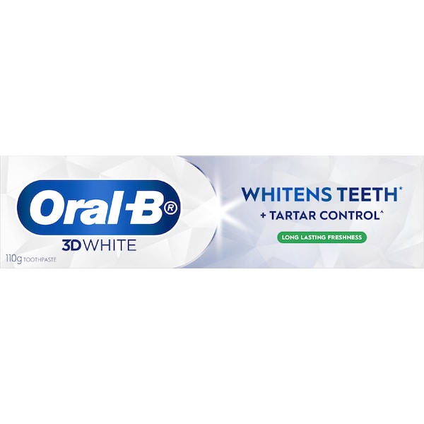 Oral-B 3D White Long Lasting Fresh Whitening Toothpaste 110g