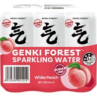 Genki Forest Sparkling Water White Peach