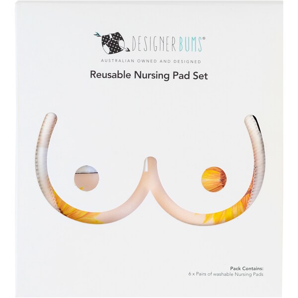 Designer Bums Reusable Nursing Pads 6 pack
