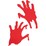 Halloween Window Gel Cling Hands Each