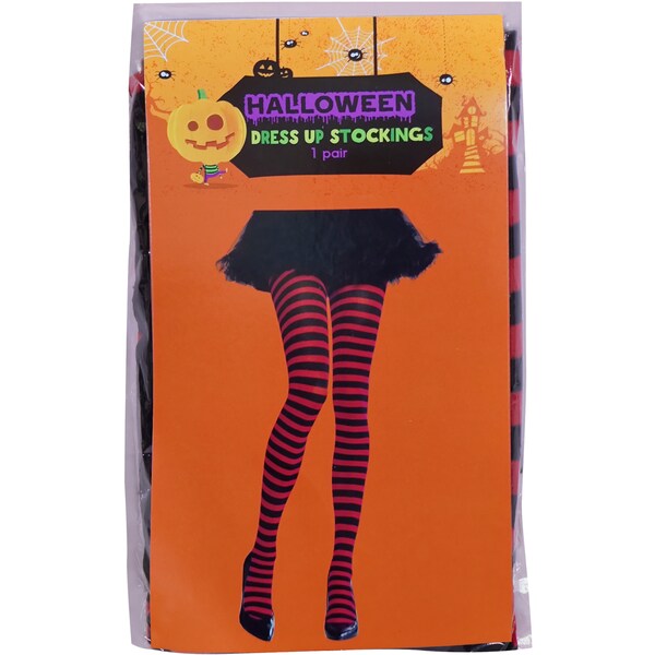 Halloween Dress Up Stockings Stripes Each