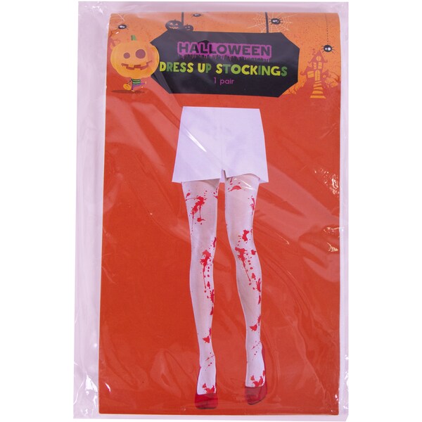 Halloween Dress Up Stockings White Each