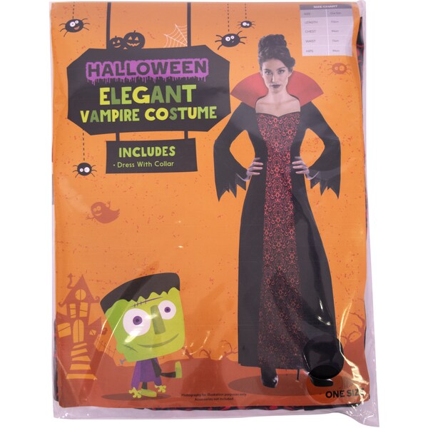 Halloween Costume Adult Vampire Each