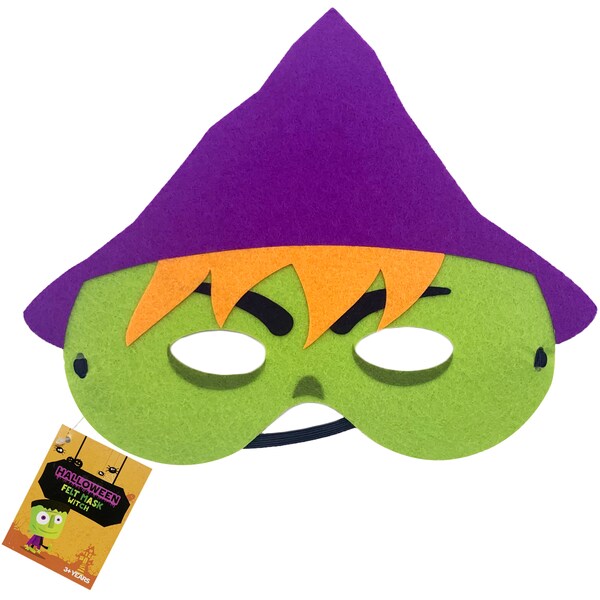 Halloween Kids Felt Mask Witch Each