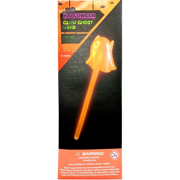 Halloween Glow Wand Ghost Each