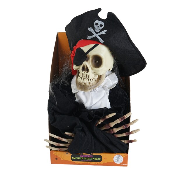 Halloween Deluxe Animated Pirate Each